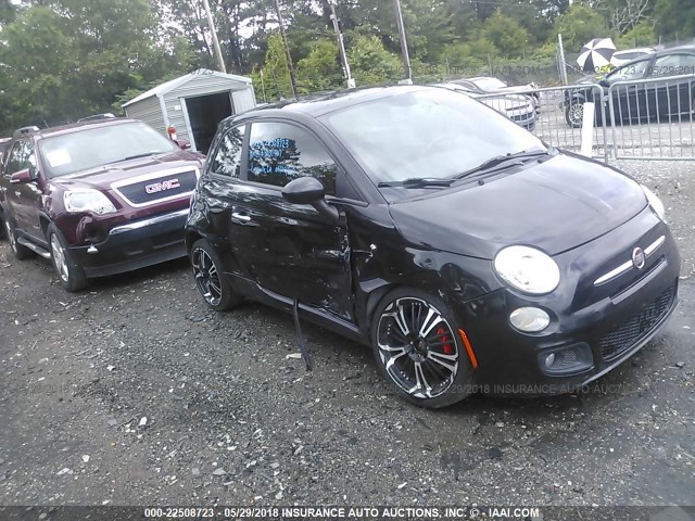 3C3CFFBR1DT554431 - 2013 FIAT 500 SPORT BLACK photo 1