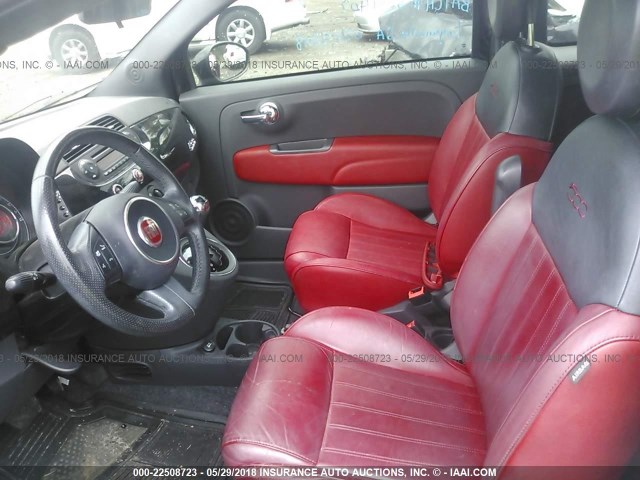 3C3CFFBR1DT554431 - 2013 FIAT 500 SPORT BLACK photo 5