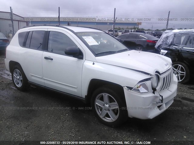 1J4FT47A89D189195 - 2009 JEEP COMPASS SPORT WHITE photo 1