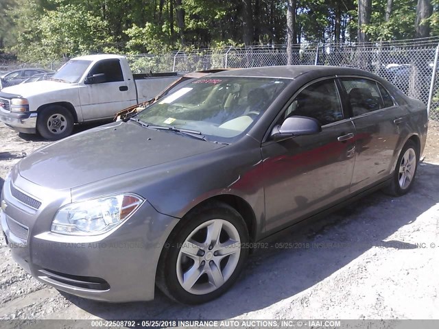 1G1ZB5EB5A4140363 - 2010 CHEVROLET MALIBU LS ყავისფერი ფოტო 2