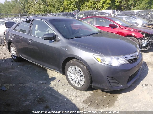 4T1BD1FK4CU024659 - 2012 TOYOTA CAMRY HYBRID/LE/XLE 灰色 照片 1