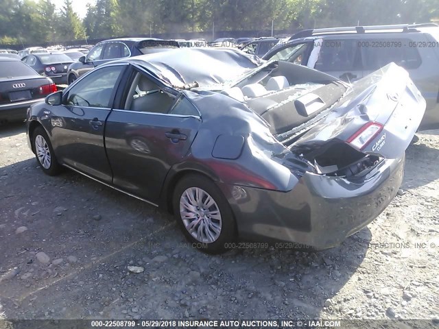 4T1BD1FK4CU024659 - 2012 TOYOTA CAMRY HYBRID/LE/XLE 灰色 照片 3