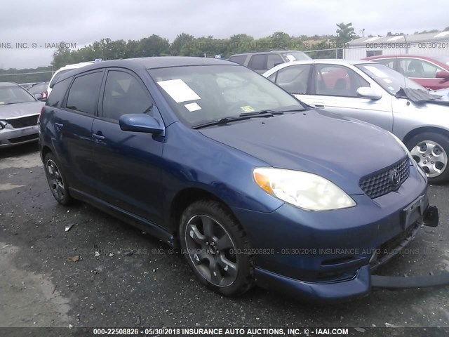 2T1KR32E43C005950 - 2003 TOYOTA COROLLA MATRIX XR BLUE photo 1