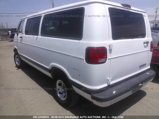 2B4HB25Y3SK538844 - 1995 DODGE RAM WAGON B2500 WHITE photo 3