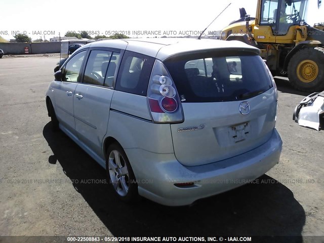 JM1CR29L370136189 - 2007 MAZDA 5 TEAL photo 3