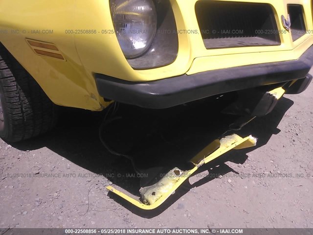 2U87M4N102145 - 1974 PONTIAC FIREBIRD YELLOW photo 6