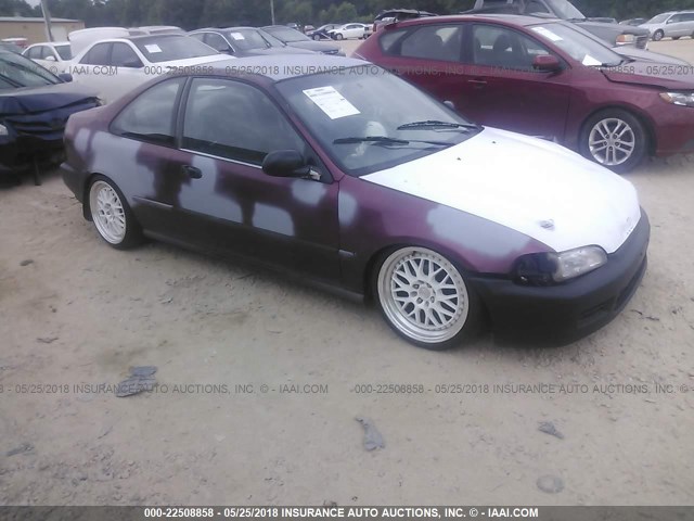 1HGEJ2127RL030303 - 1994 HONDA CIVIC DX PURPLE photo 1