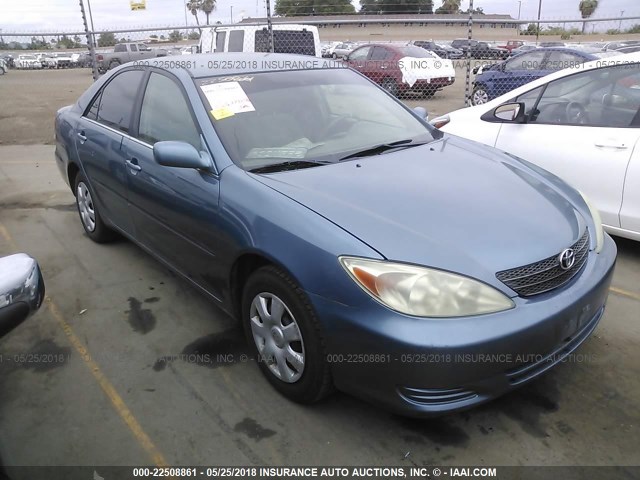 4T1BE32K64U844533 - 2004 TOYOTA CAMRY LE/XLE/SE BLUE photo 1