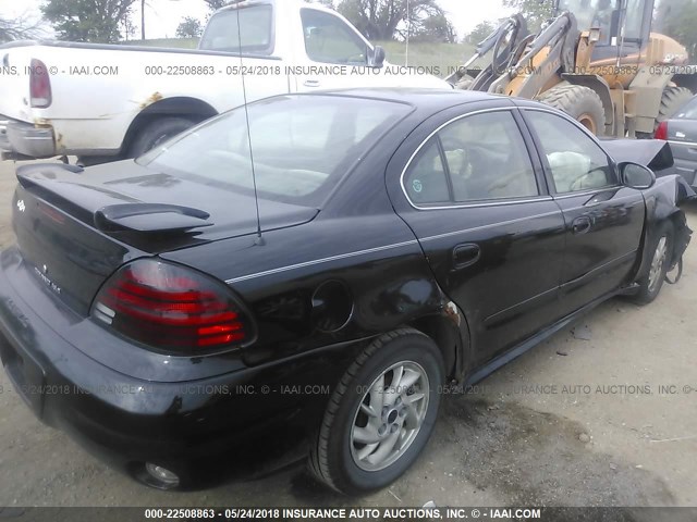 1G2NF52E33M543287 - 2003 PONTIAC GRAND AM SE1 BLACK photo 4