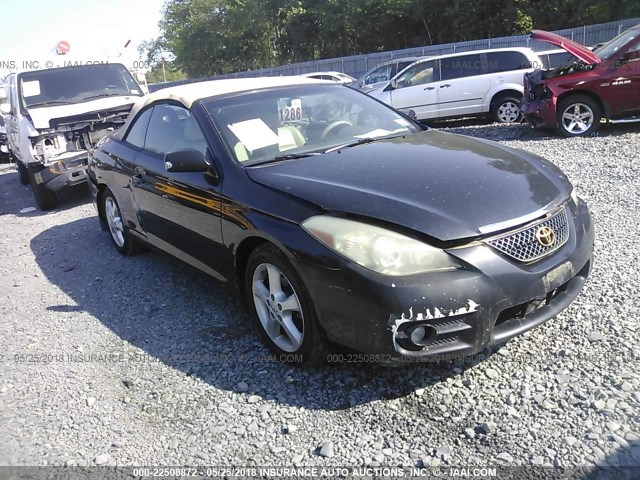 4T1FA38P27U125235 - 2007 TOYOTA CAMRY SOLARA SE/SLE BLACK photo 1