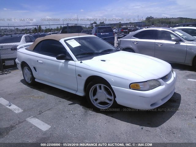 1FALP45T3SF117919 - 1995 FORD MUSTANG GT/GTS WHITE photo 1