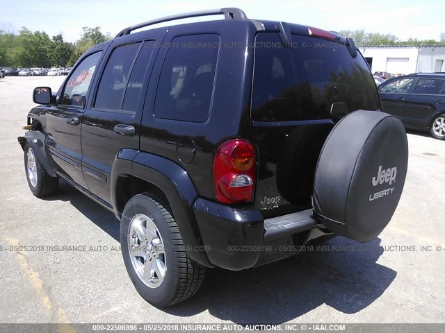 1J4GL58K94W219903 - 2004 JEEP LIBERTY LIMITED BLACK photo 3