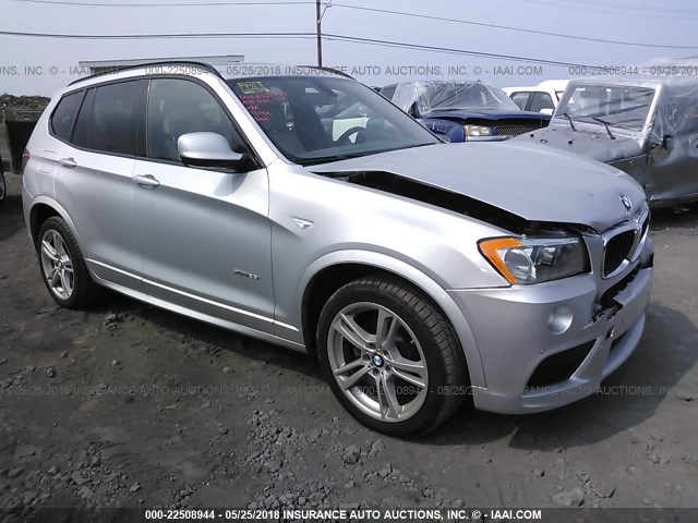 5UXWX9C56D0A14171 - 2013 BMW X3 XDRIVE28I SILVER photo 1