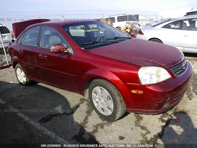 KL5JD56Z78K755714 - 2008 SUZUKI FORENZA CONVENIENCE/POPULAR RED photo 1