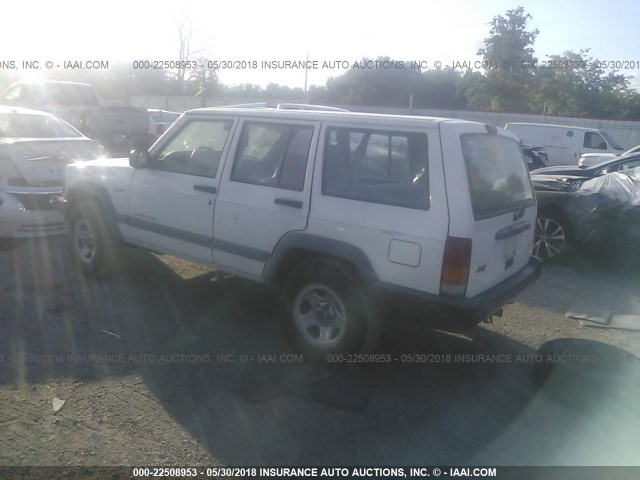 1J4FT68S1VL545571 - 1997 JEEP CHEROKEE SPORT WHITE photo 3