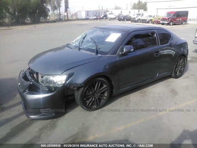 JTKJF5C74B3015507 - 2011 TOYOTA SCION TC 灰色 照片 2