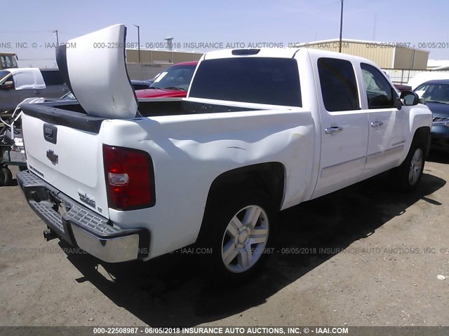 3GCEC13J47G507125 - 2007 CHEVROLET SILVERADO C1500 CREW CAB WHITE photo 3