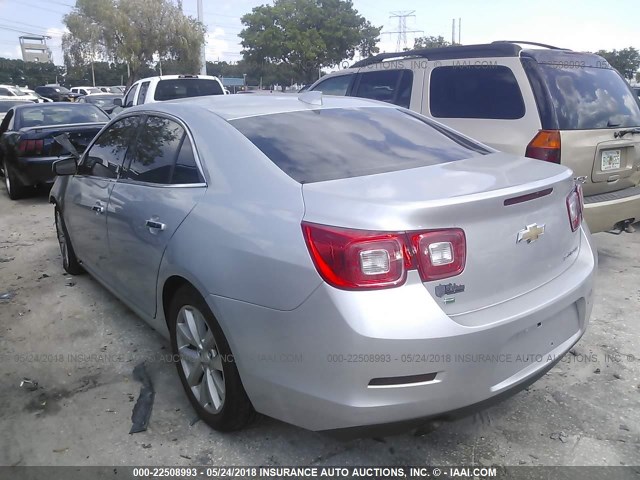 1G11F5SL0FU140325 - 2015 CHEVROLET MALIBU LTZ 银色 照片 3