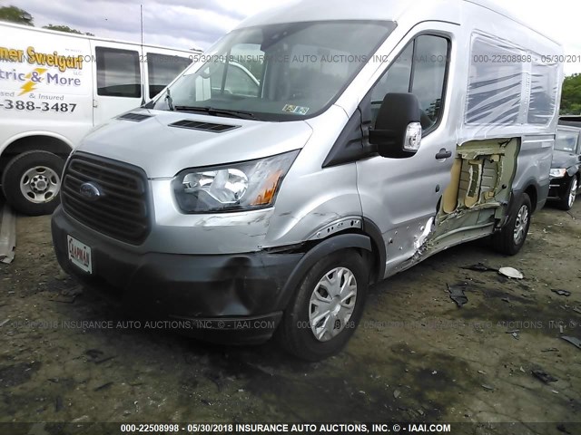 1FMZK1CM1HKB05373 - 2017 FORD TRANSIT T-150 SILVER photo 2