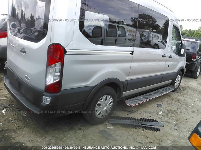 1FMZK1CM1HKB05373 - 2017 FORD TRANSIT T-150 SILVER photo 4