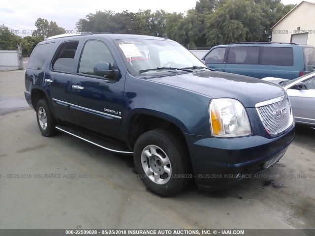 1GKFK63827J317408 - 2007 GMC YUKON DENALI BLUE photo 1