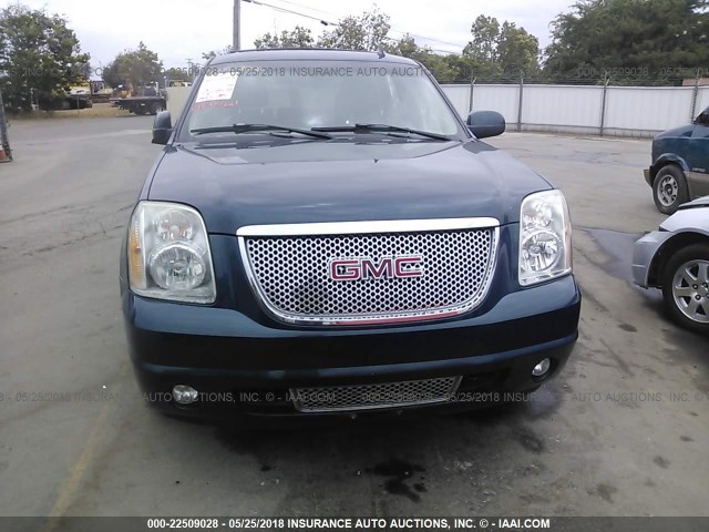 1GKFK63827J317408 - 2007 GMC YUKON DENALI BLUE photo 6