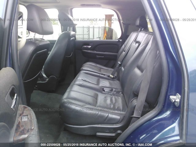 1GKFK63827J317408 - 2007 GMC YUKON DENALI BLUE photo 8