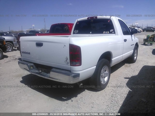 1D7HA16K63J522019 - 2003 DODGE RAM 1500 ST WHITE photo 4