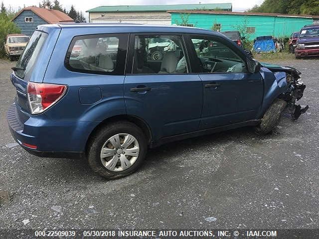 JF2SH61669H786801 - 2009 SUBARU FORESTER 2.5X BLUE photo 4