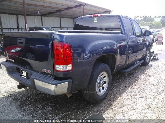 1GTEC19C19Z279659 - 2009 GMC SIERRA C1500 BLUE photo 4