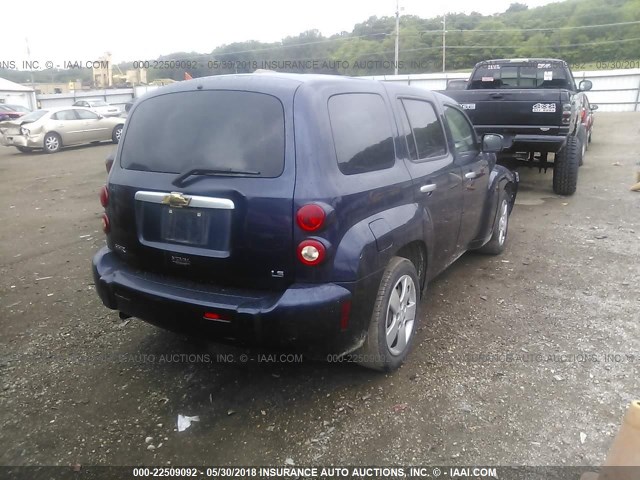 3GNDA13D97S619435 - 2007 CHEVROLET HHR LS ლურჯი ფოტო 4