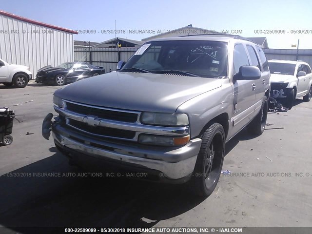 1GNEC13T41R163697 - 2001 CHEVROLET TAHOE C1500 GRAY photo 2