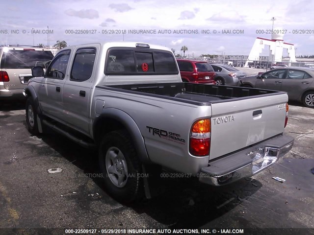 5TEGN92N43Z278000 - 2003 TOYOTA TACOMA DOUBLE CAB PRERUNNER SILVER photo 3