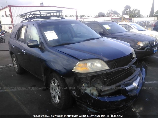 2HNYD18854H504403 - 2004 ACURA MDX TOURING BLUE photo 1