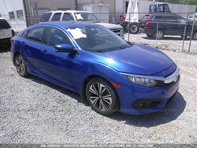 19XFC1F76GE020332 - 2016 HONDA CIVIC EXL BLUE photo 1