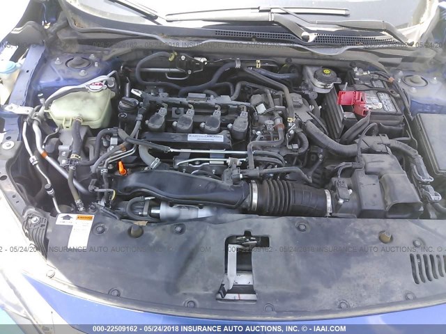 19XFC1F76GE020332 - 2016 HONDA CIVIC EXL BLUE photo 10