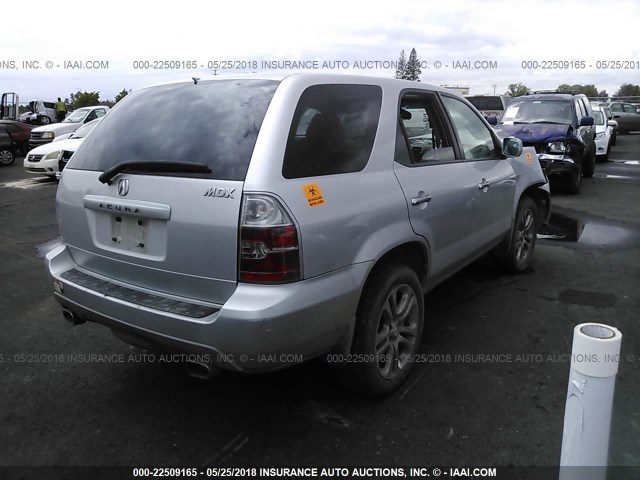 2HNYD182X5H543744 - 2005 ACURA MDX SILVER photo 4