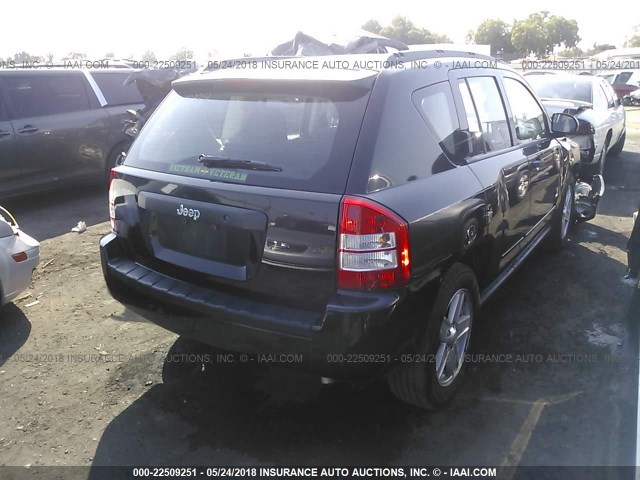 1J4NT4FB7AD580798 - 2010 JEEP COMPASS SPORT BLACK photo 4