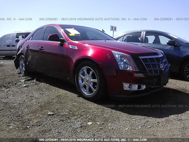 1G6DR57V980214618 - 2008 CADILLAC CTS HI FEATURE V6 RED photo 1