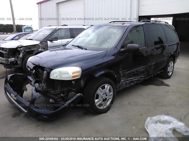 1GNDV23L26D117706 - 2006 CHEVROLET UPLANDER LS BLUE photo 2