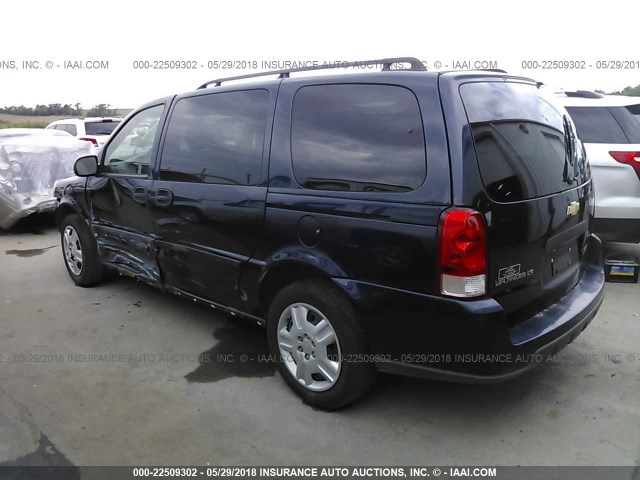 1GNDV23L26D117706 - 2006 CHEVROLET UPLANDER LS BLUE photo 3