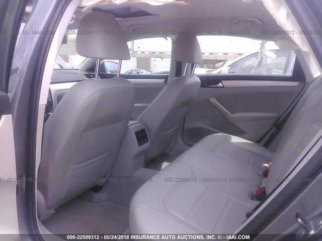 1VWBH7A35DC141909 - 2013 VOLKSWAGEN PASSAT SE GRAY photo 8