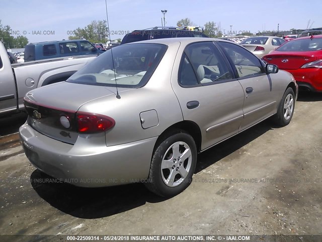 1G1JF52F247336109 - 2004 CHEVROLET CAVALIER LS TAN photo 4