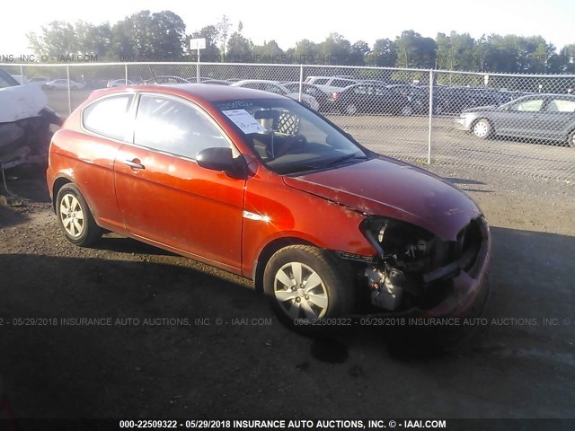 KMHCM36C18U083975 - 2008 HYUNDAI ACCENT GS RED photo 1