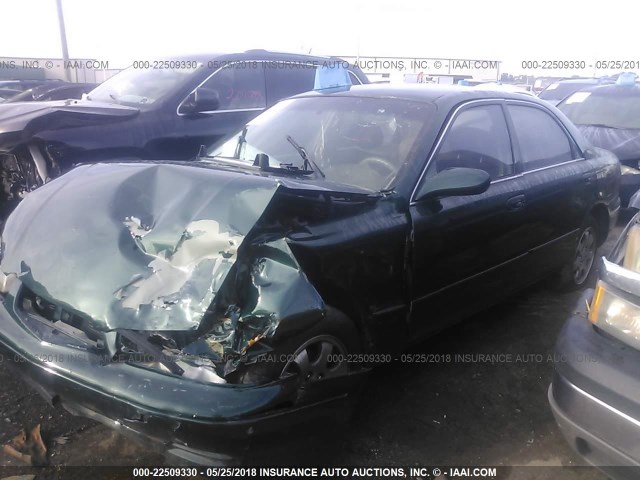 1YVGF22C5Y5171318 - 2000 MAZDA 626 ES/LX GREEN photo 2