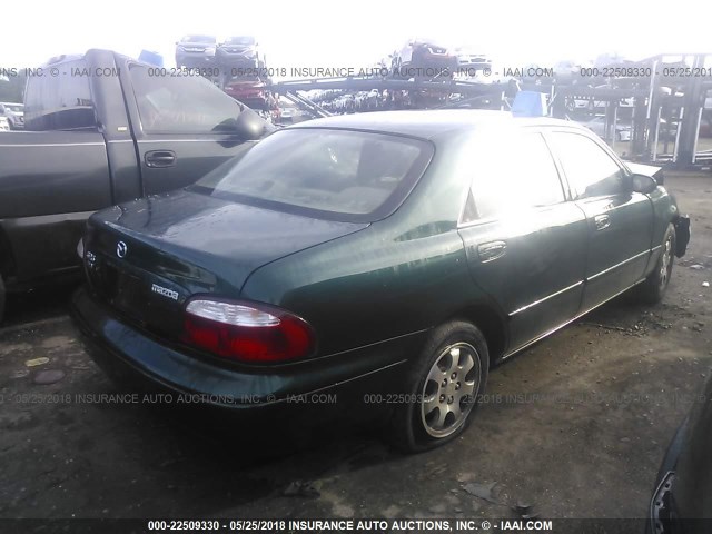 1YVGF22C5Y5171318 - 2000 MAZDA 626 ES/LX GREEN photo 4