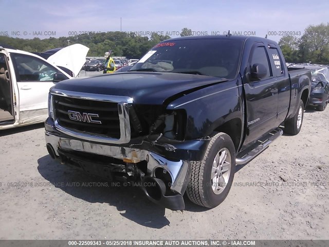 1GTEC19J67Z540392 - 2007 GMC NEW SIERRA C1500 BLUE photo 6