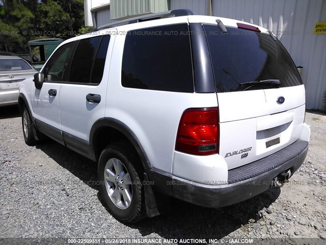 1FMZU73K13ZA19055 - 2003 FORD EXPLORER XLT/XLT SPORT/NBX 白色 照片 3