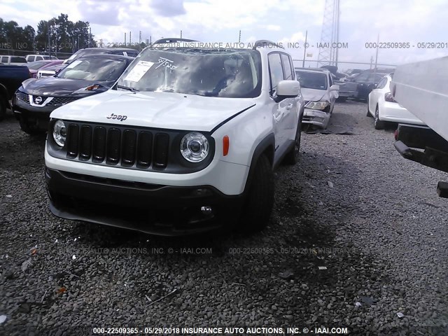 ZACCJABH9HPG61079 - 2017 JEEP RENEGADE LATITUDE WHITE photo 2