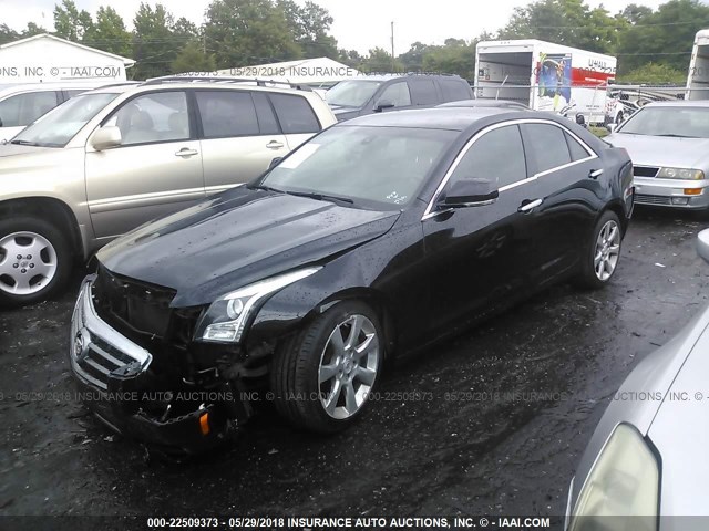 1G6AB5RX0D0153613 - 2013 CADILLAC ATS LUXURY BLACK photo 2